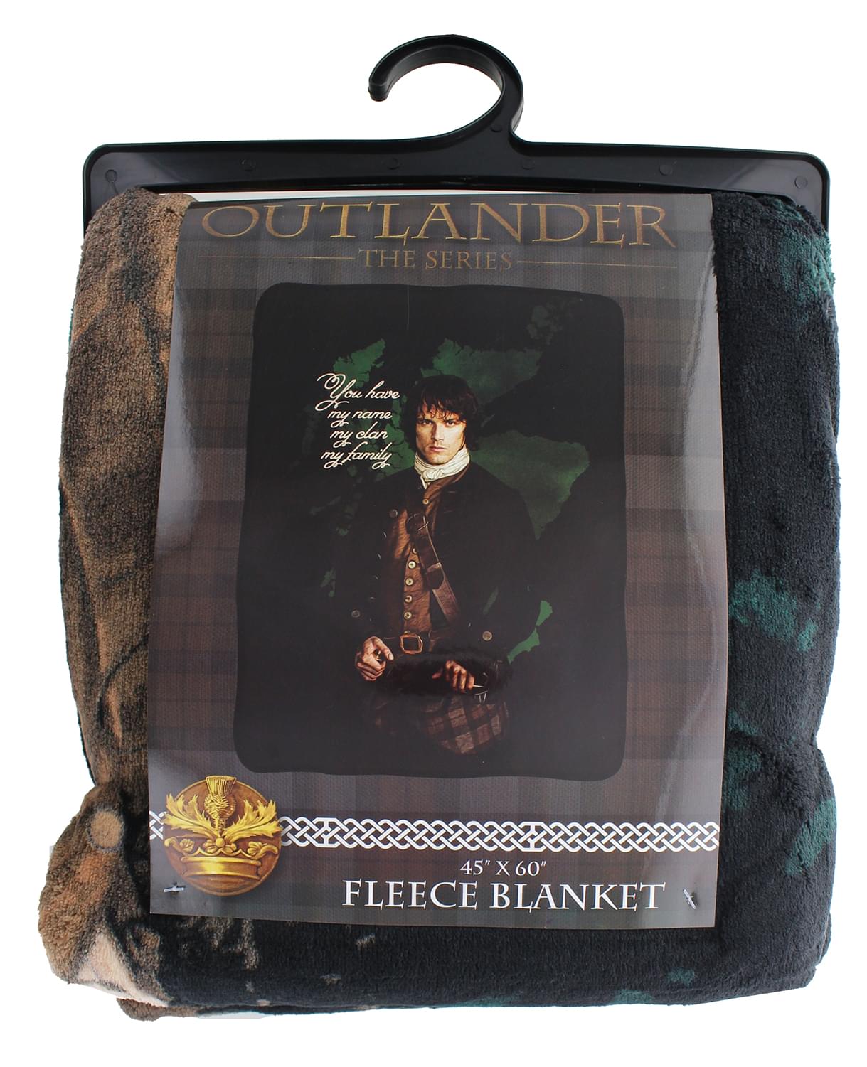 Outlander Jamie Fraser Quote Lightweight Fleece Throw Blanket | 45 x 60 Inches