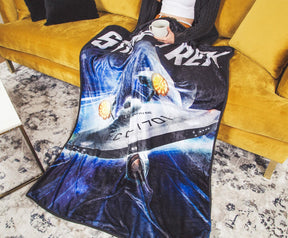 Star Trek USS Enterprise Fleece Throw Blanket | 45 x 60 Inches