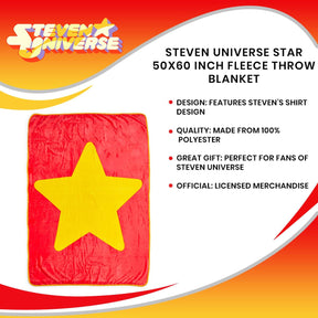 Steven Universe Star 50x60 Inch Fleece Throw Blanket