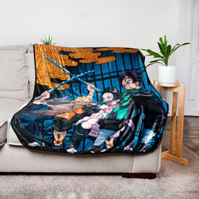 Demon Slayer Fleece Throw Blanket | 45 x 60 Inches