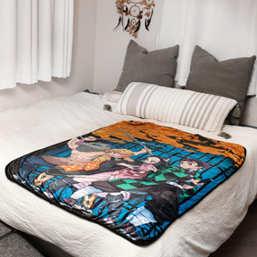 Demon Slayer Fleece Throw Blanket | 45 x 60 Inches