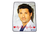 Greys Anatomy Derek Shepherd (McDreamy) Lightweight Throw Blanket | 45 x 60 Inch