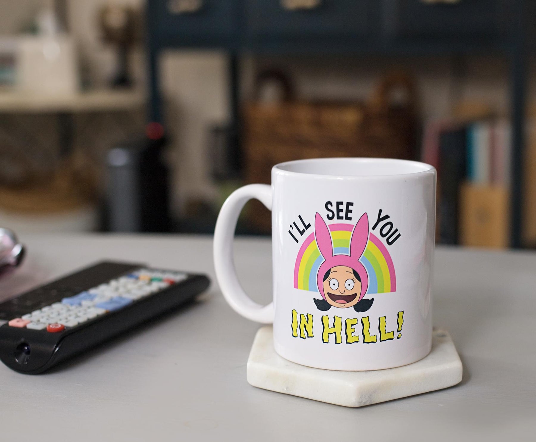 Bob's Burgers "I'll See You In Hell" Ceramic Mug | Holds 11 Ounces