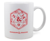 Dungeons & Dragons D20 Dice Ceramic Mug | Holds 11 Ounces