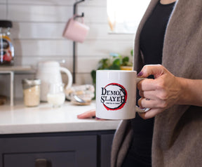 Demon Slayer: Kimetsu no Yaiba Logo Ceramic Mug Exclusive | Holds 11 Ounces