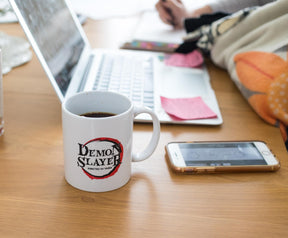 Demon Slayer: Kimetsu no Yaiba Logo Ceramic Mug Exclusive | Holds 11 Ounces