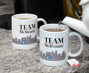 Greys Anatomy Team McSteamy & Team McDreamy 11oz Mug Set of 2