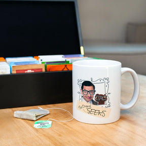 Mr. Bean and Teddy "The Original Geeks" Ceramic Mug | Holds 11 Ounces