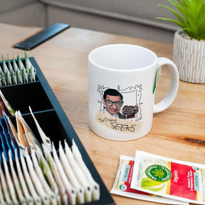Mr. Bean and Teddy "The Original Geeks" Ceramic Mug | Holds 11 Ounces