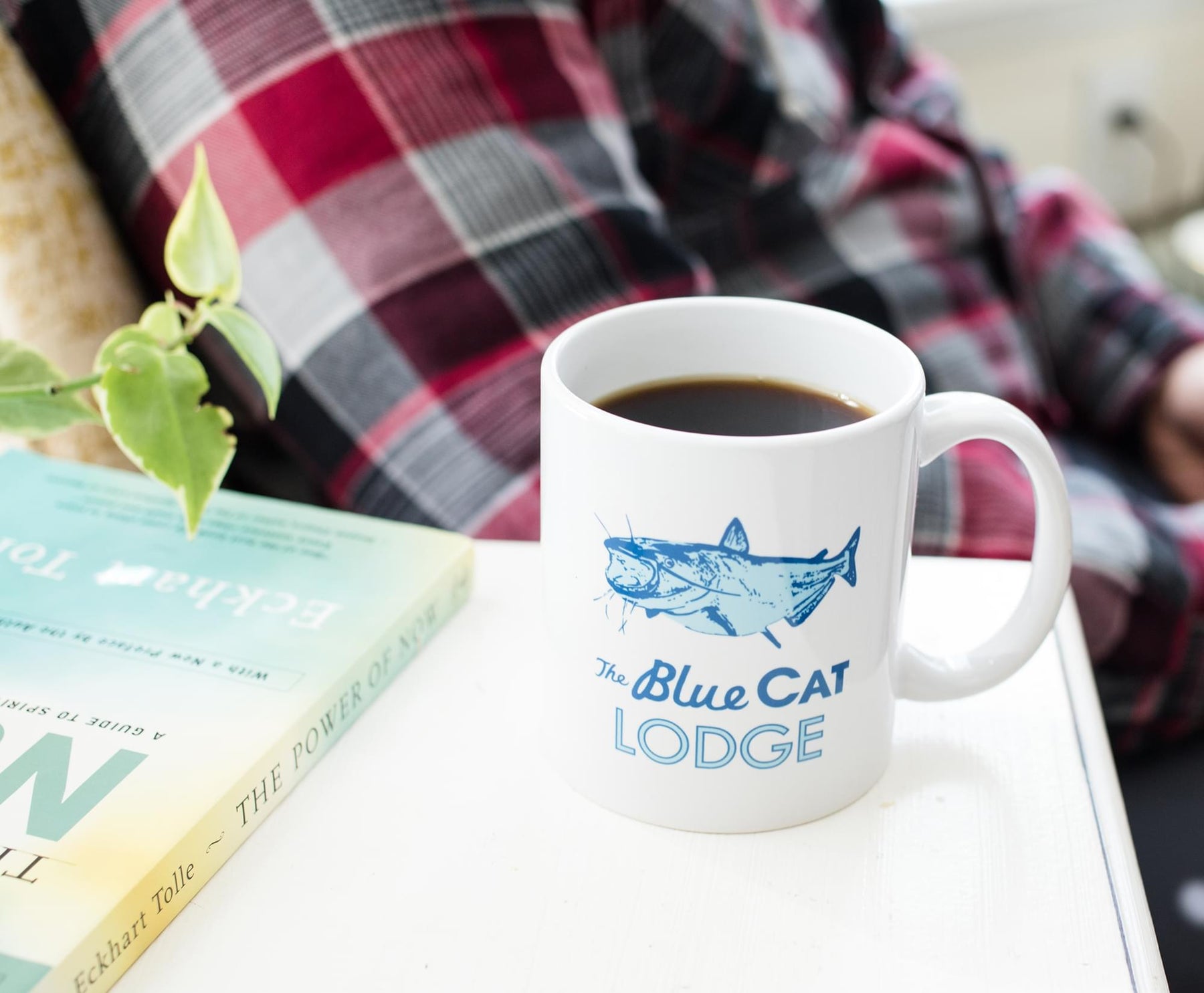 Ozark Blue Cat Lodge Ceramic Mug | Holds 11 Ounces