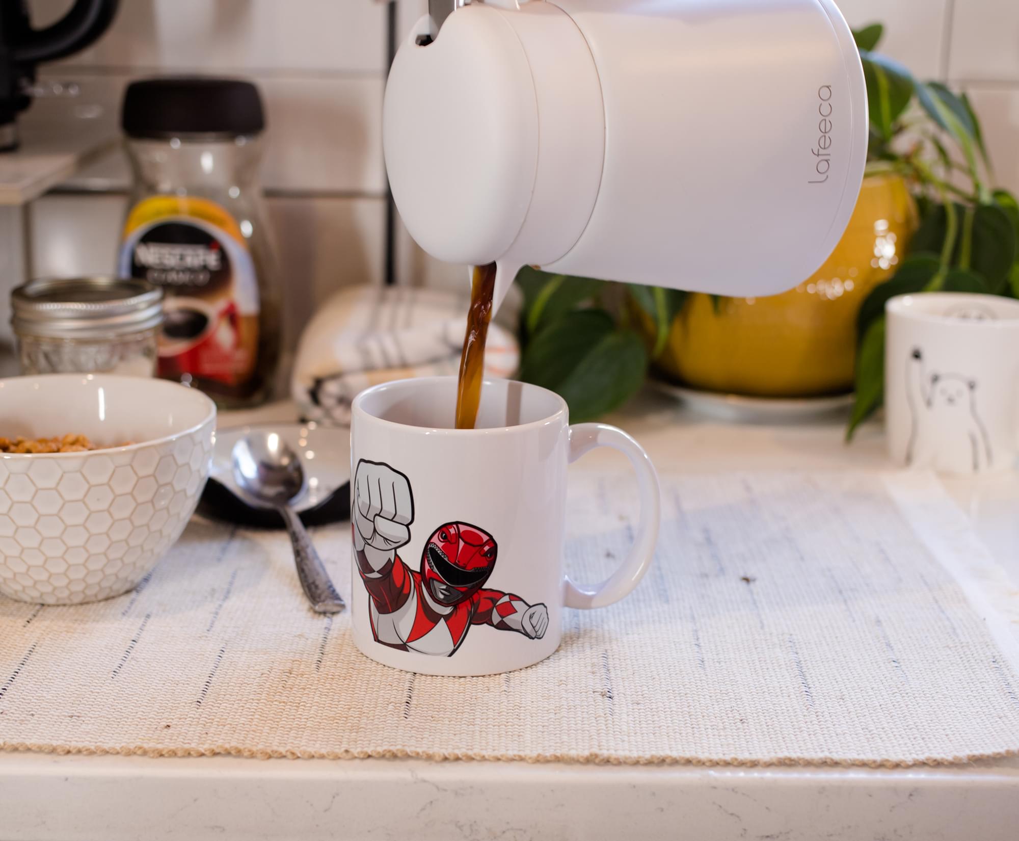 Power Rangers Red Ranger Ceramic Mug Exclusive | Holds 11 Ounces