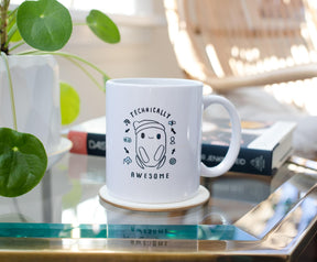 Ron's Gone Wrong "Technically Awesome" Ceramic Mug Exclusive | Holds 11 Ounces