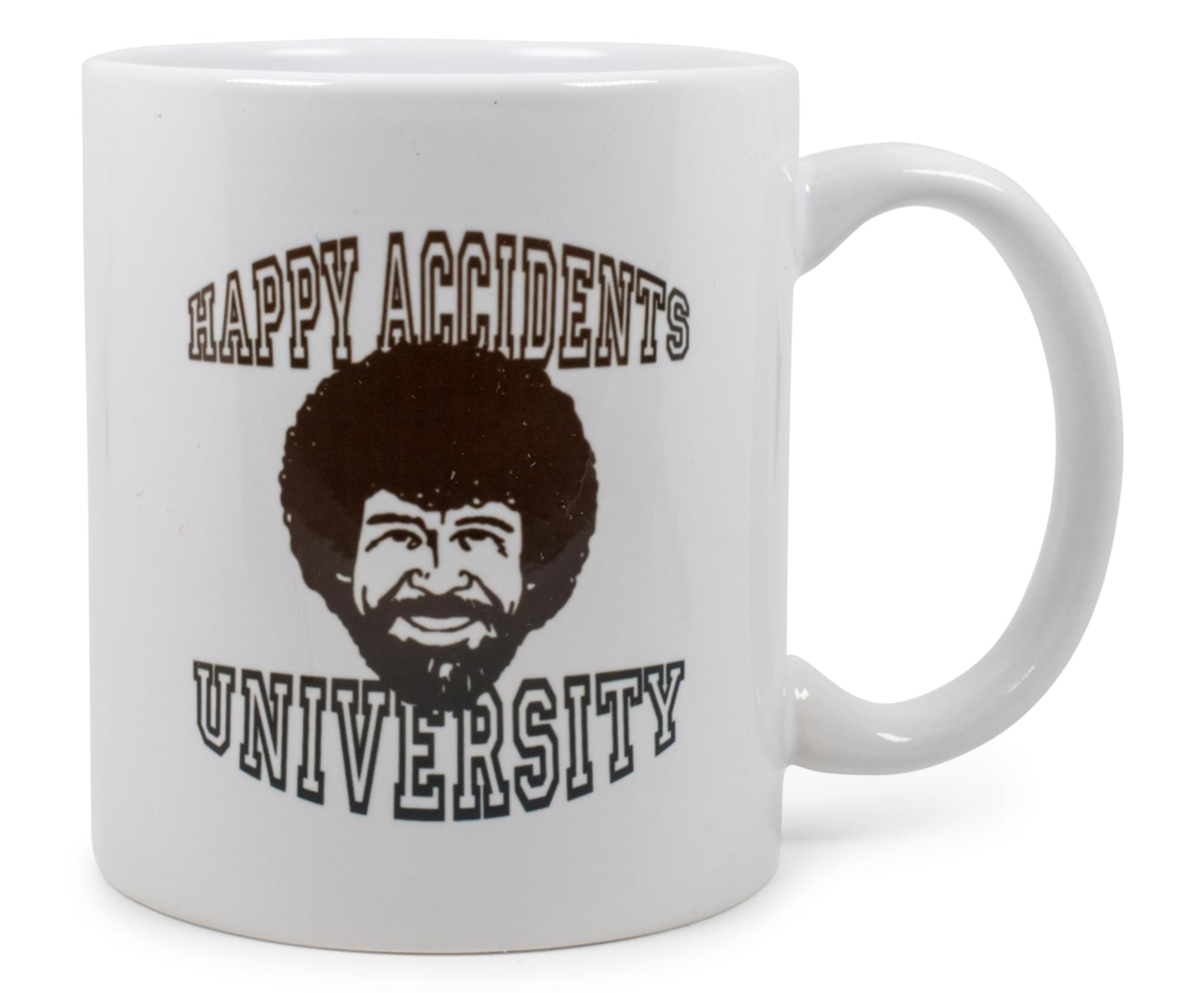 Bob Ross "Happy Accidents University" Ceramic Mug | Holds 11 Ounces