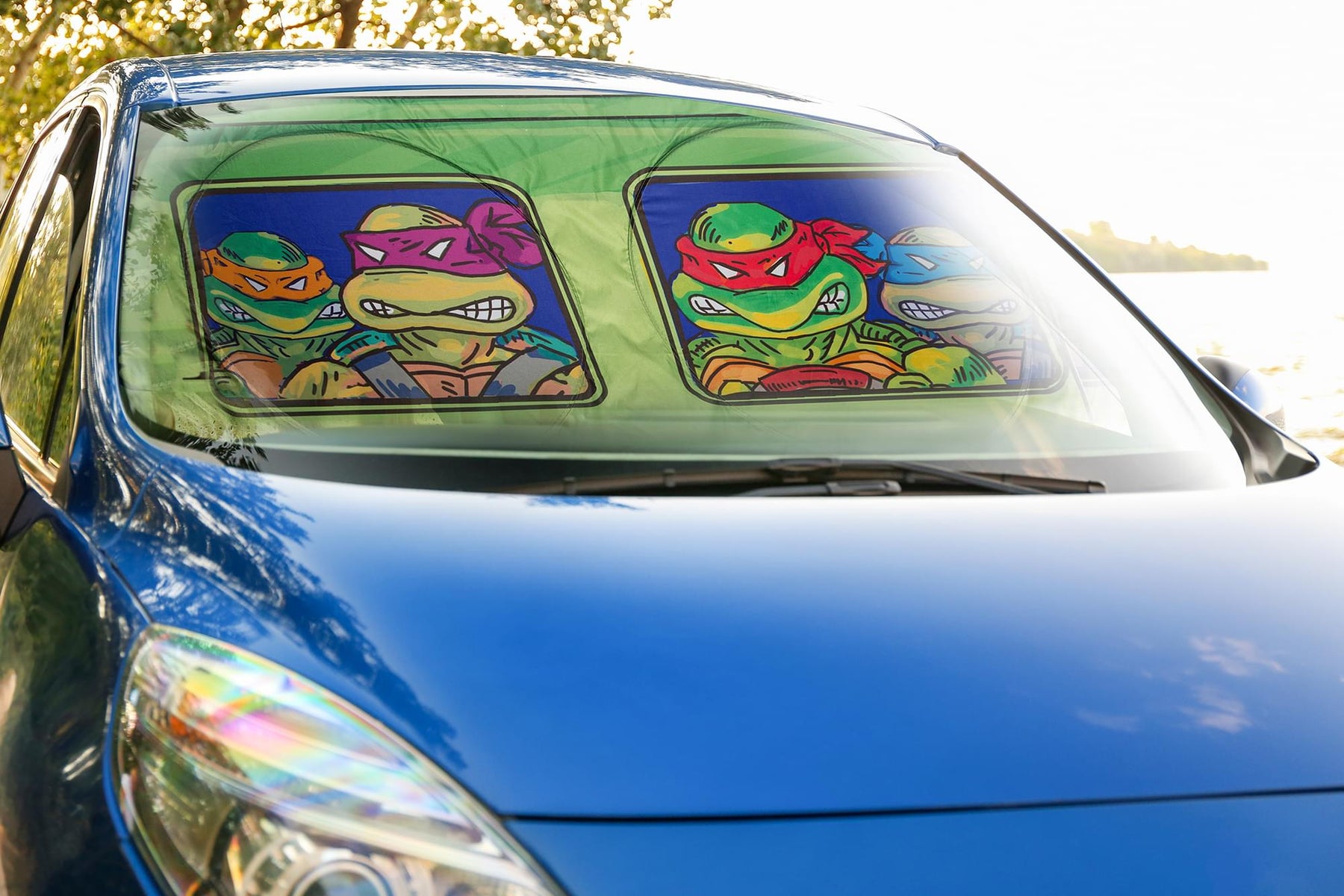 Teenage Mutant Ninja Turtles Sunshade for Car Windshield | 64 x 32 Inches