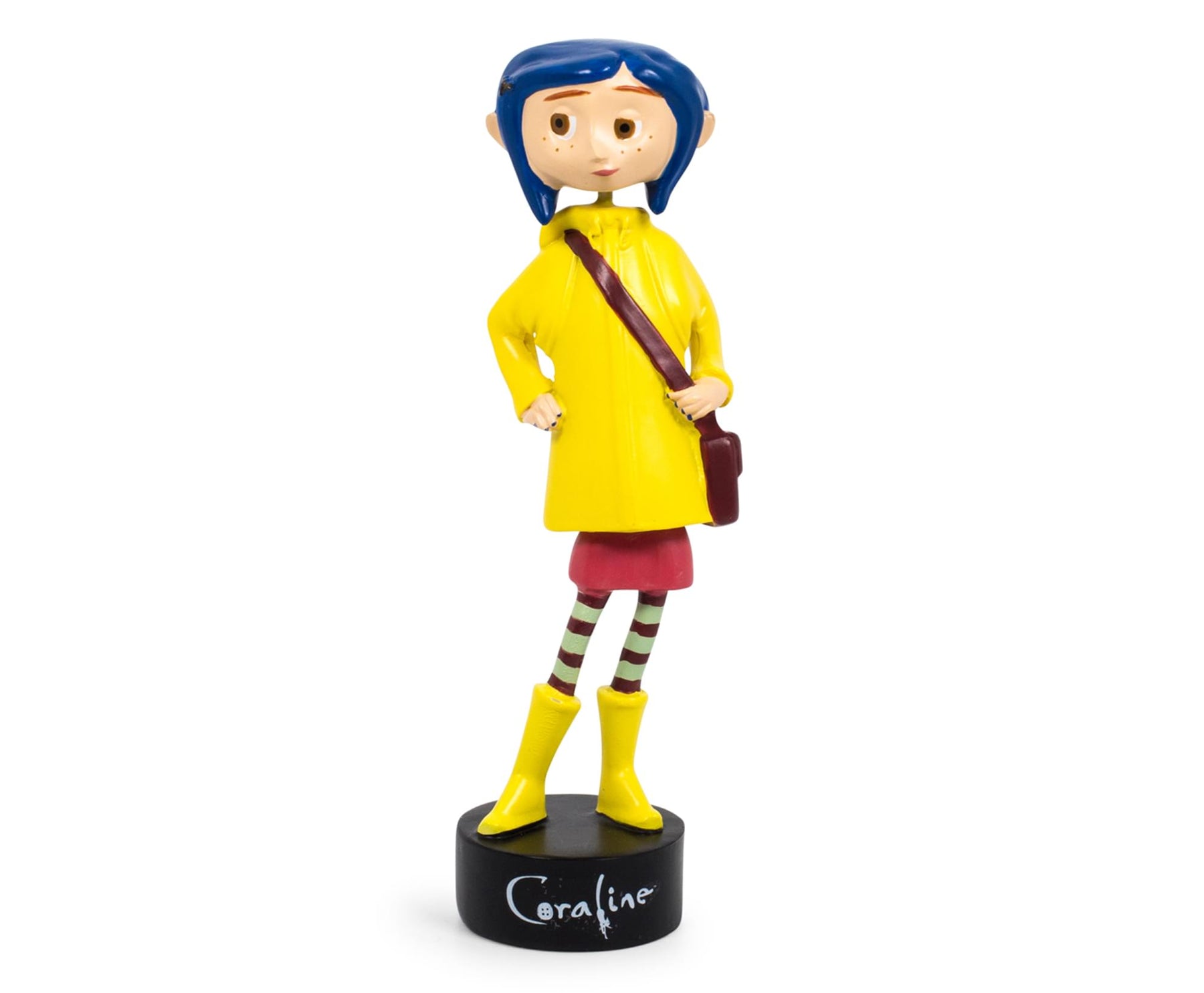 Coraline in Rain Coat PVC Bobble Figure | 5 Inches Tall