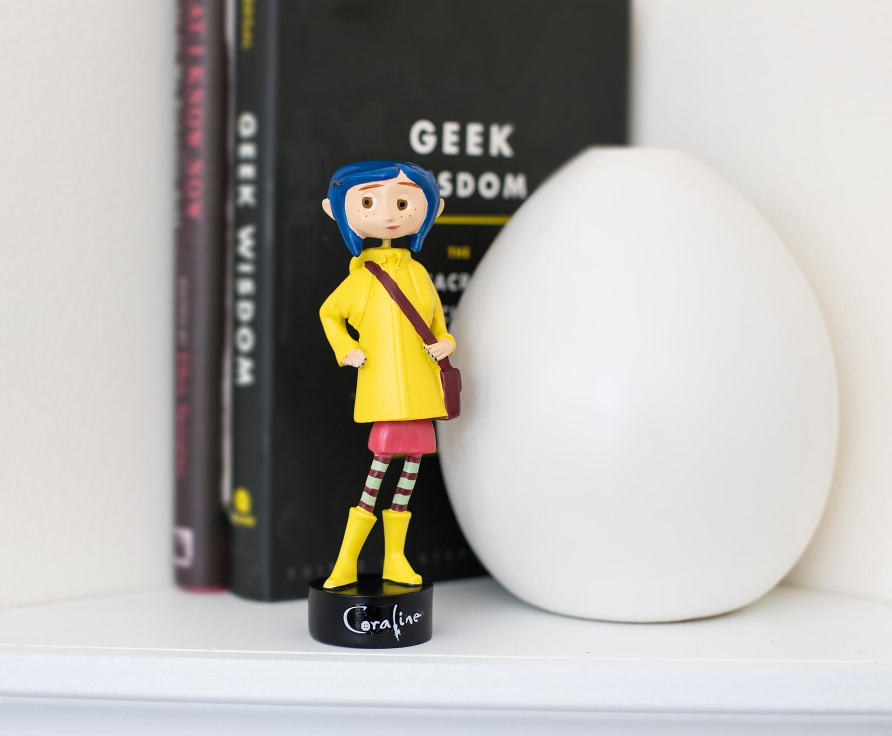 Coraline in Rain Coat PVC Bobble Figure | 5 Inches Tall