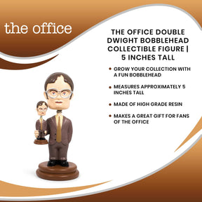 The Office Double Dwight Bobblehead Collectible Figure | 5 Inches Tall