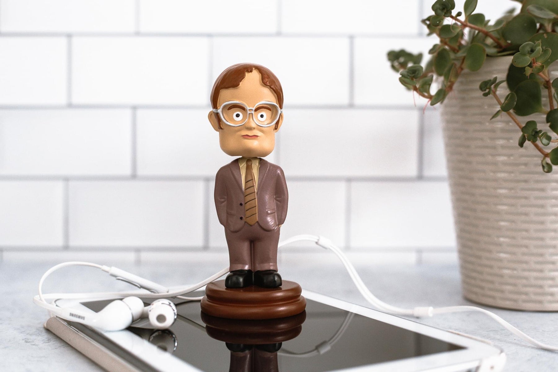 The Office Dwight Schrute Bobblehead Collectible Figure | Stands 5.5 Inches Tall