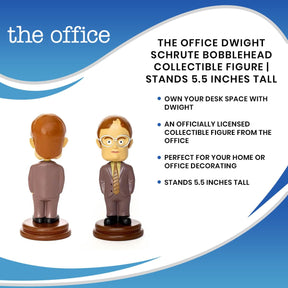 The Office Dwight Schrute Bobblehead Collectible Figure | Stands 5.5 Inches Tall