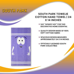South Park Towelie Cotton Hand Towel | 24 x 14 inches