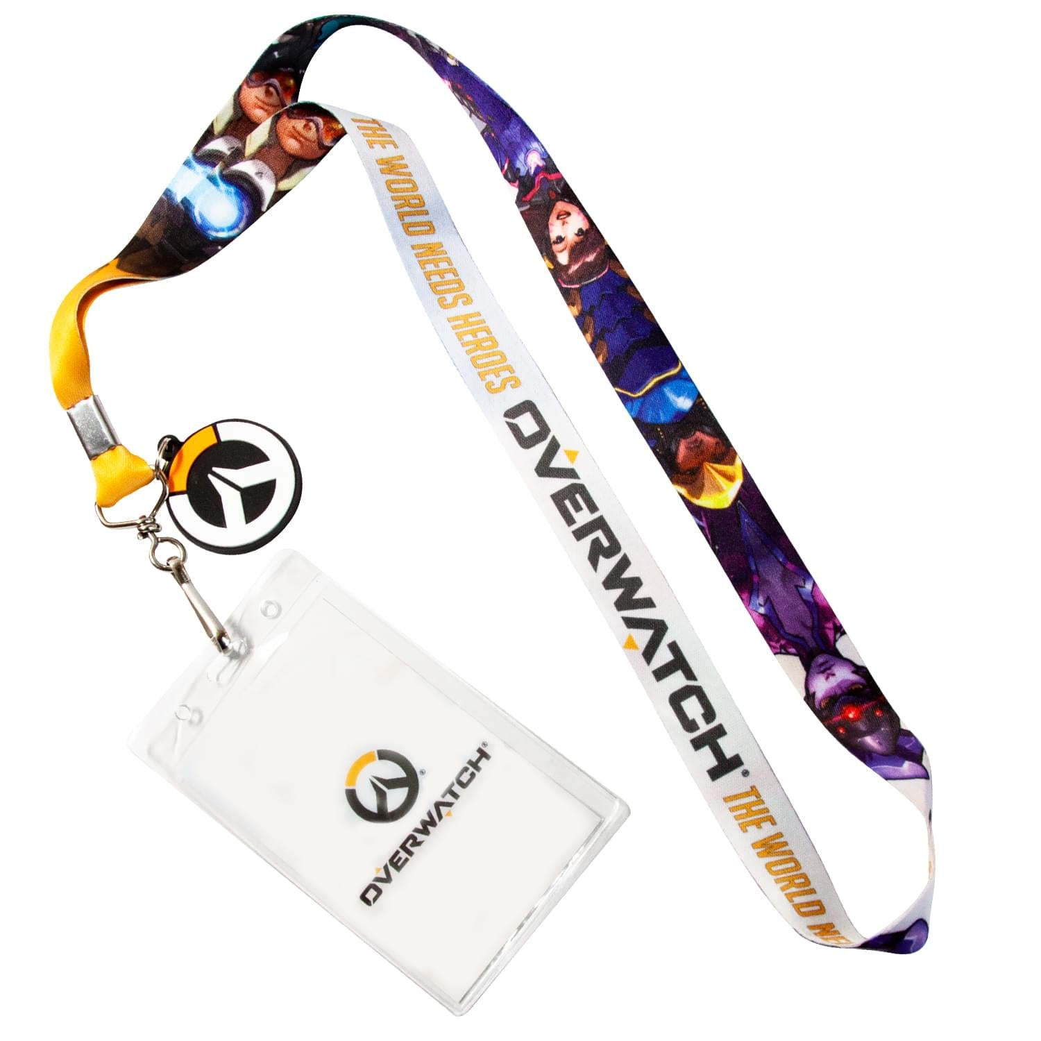 OFFICIAL Overwatch Lanyard | Feat. D. Va & More | Includes ID Holder & Logo Coin