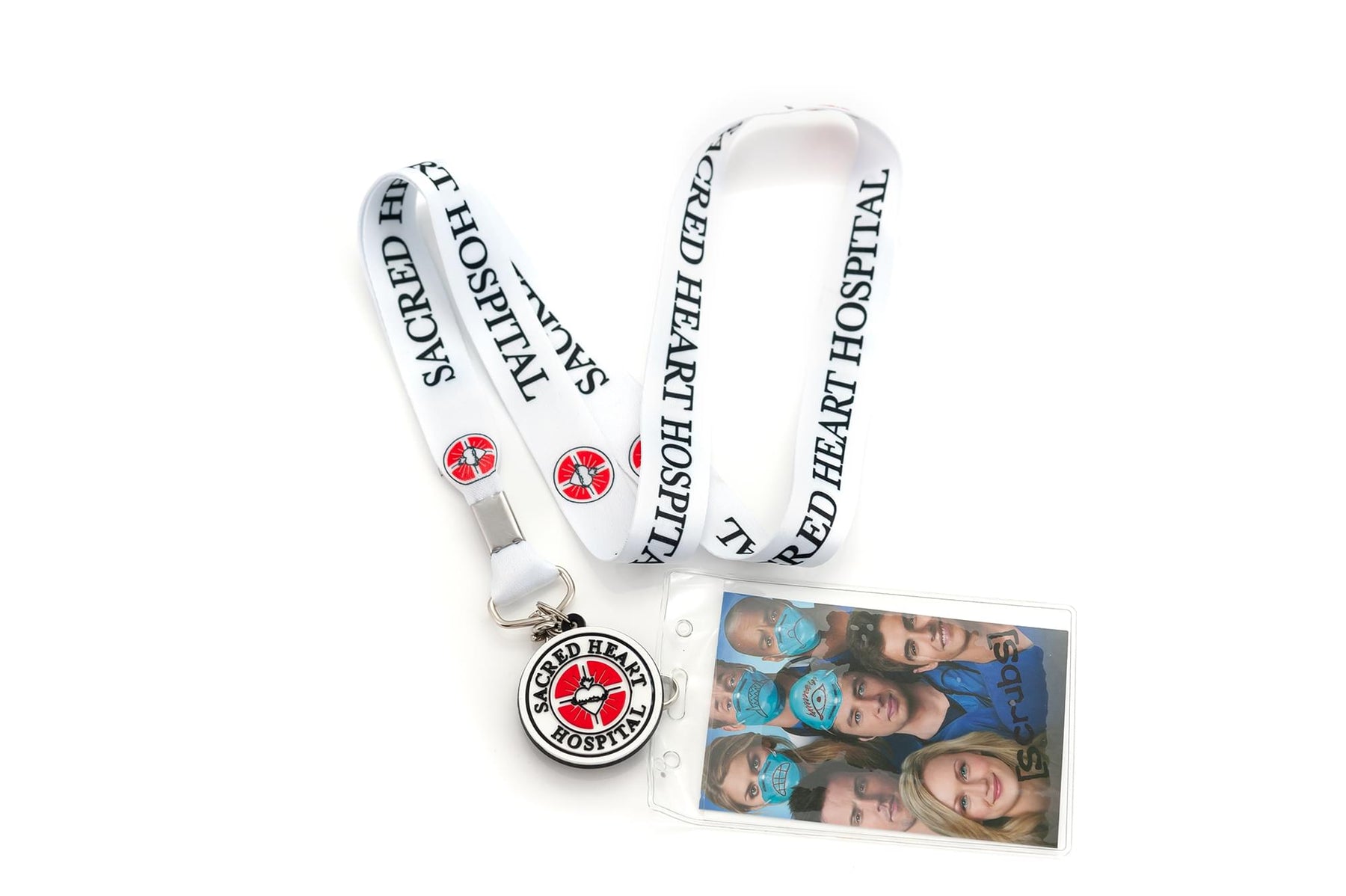 Scrubs Official Sacred Heart Hospital Lanyard | Includes ID Holder & Charm