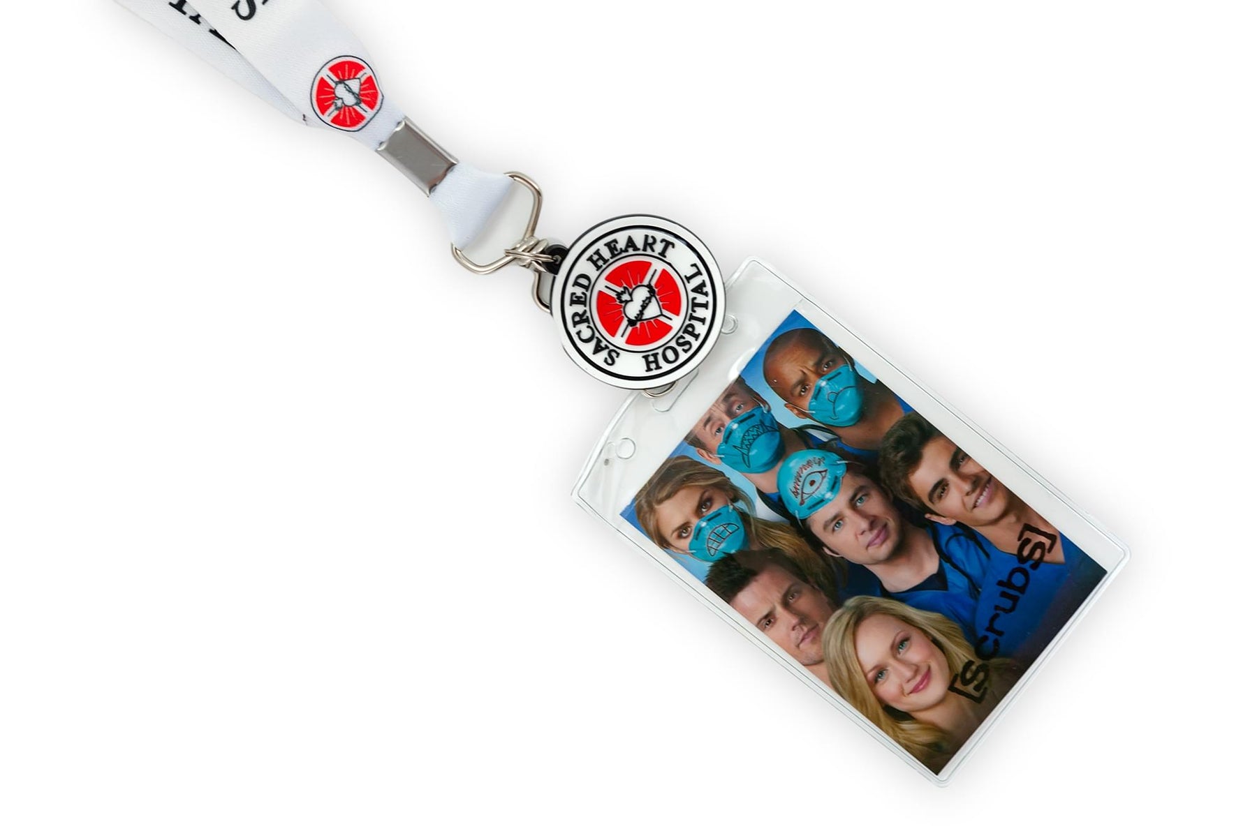 Scrubs Official Sacred Heart Hospital Lanyard | Includes ID Holder & Charm