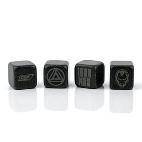 Iron Man Collectible | Marvel Cold Stones Set | Iron Man Granite Beverage Cubes