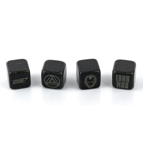 Iron Man Collectible | Marvel Cold Stones Set | Iron Man Granite Beverage Cubes