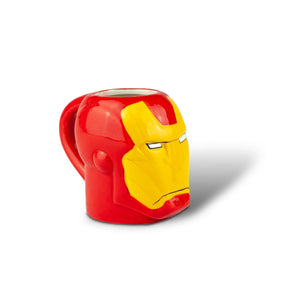 Marvel Collectible | Marvel Iron Man Armored Head 3D Ceramic Mug | 6 Ounces