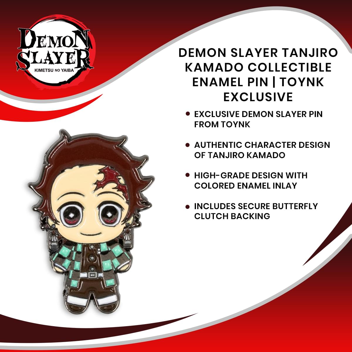 Demon Slayer Tanjiro Kamado Collectible Enamel Pin