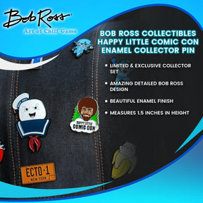 Bob Ross Collectibles Happy Little Comic Con Enamel Collector Pin