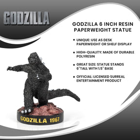 Godzilla 6 Inch Resin Paperweight Statue