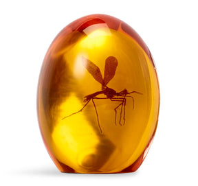 Jurassic Park Mosquito In Amber Resin Paper Weight | Measures 3 Inches Tall