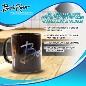 Bob Ross Exclusive Color Change Ceramic Coffee Mug 12 ounces