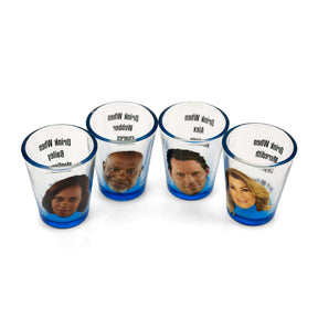 Greys Anatomy Drinking Game | Set Of 4 Character Shot Glasses | 2 Ounces Each