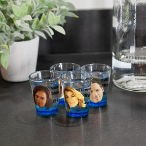 Greys Anatomy Drinking Game | Set Of 4 Character Shot Glasses | 2 Ounces Each