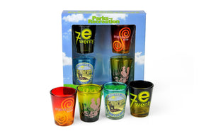 Parks and Recreation Location Logos 4 Piece Shot Glass Set
