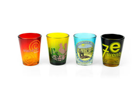 Parks and Recreation Location Logos 4 Piece Shot Glass Set