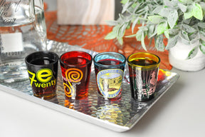 Parks and Recreation Location Logos 4 Piece Shot Glass Set