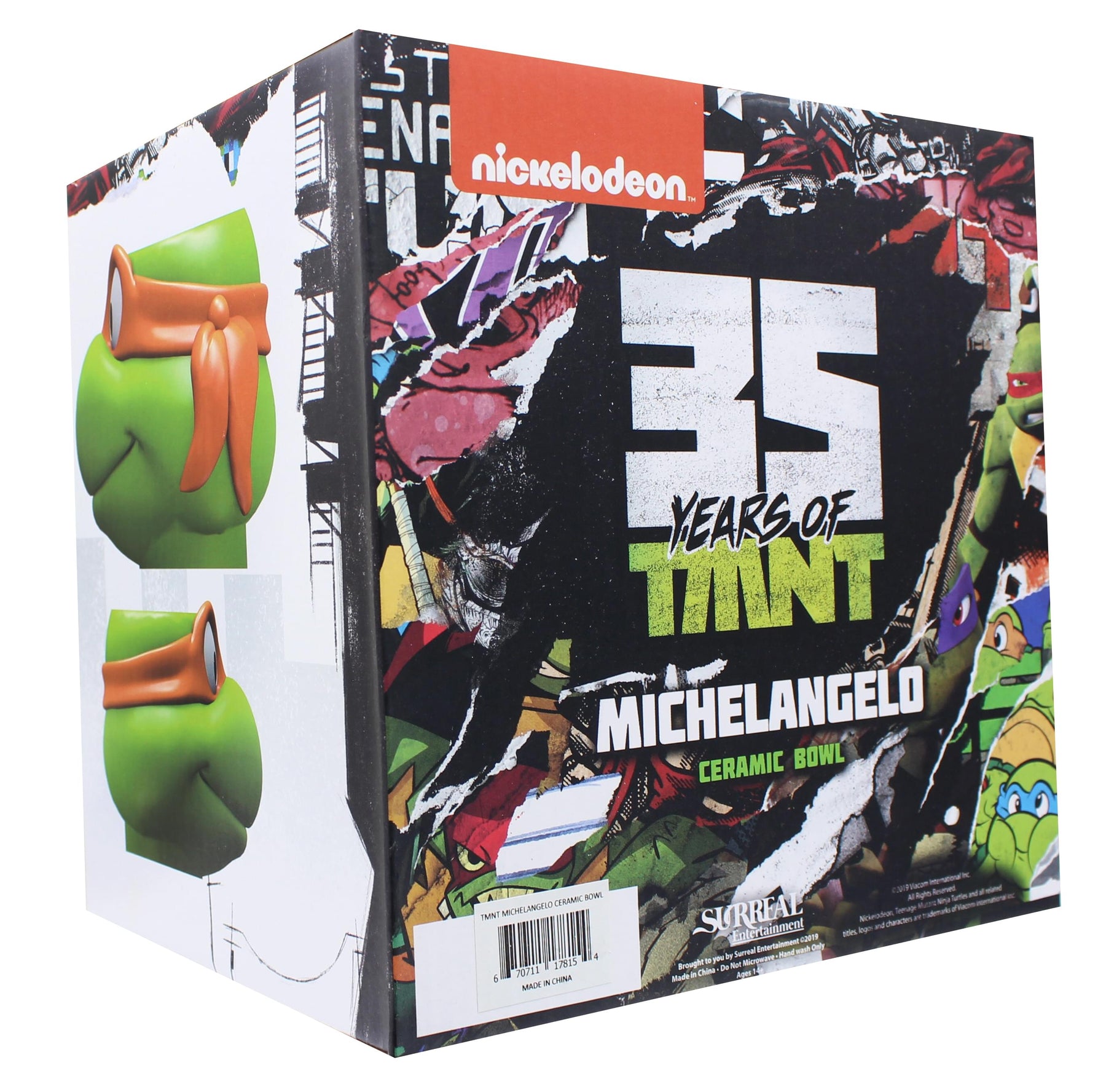 Teenage Mutant Ninja Turtle Michelangelo Molded Ceramic Bowl