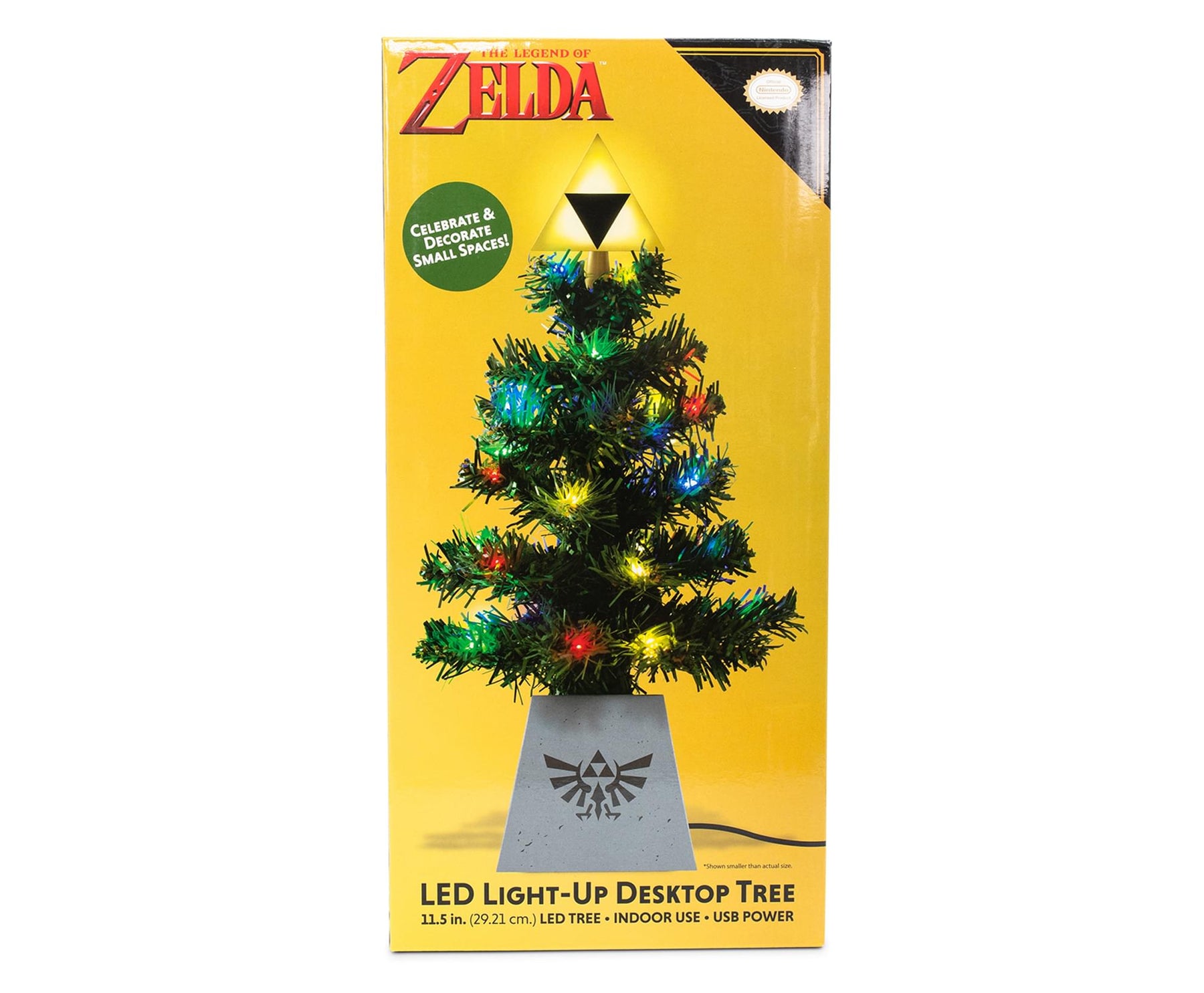 The Legend of Zelda Triforce LED USB-Powered Light-Up Desktop Holiday Tree