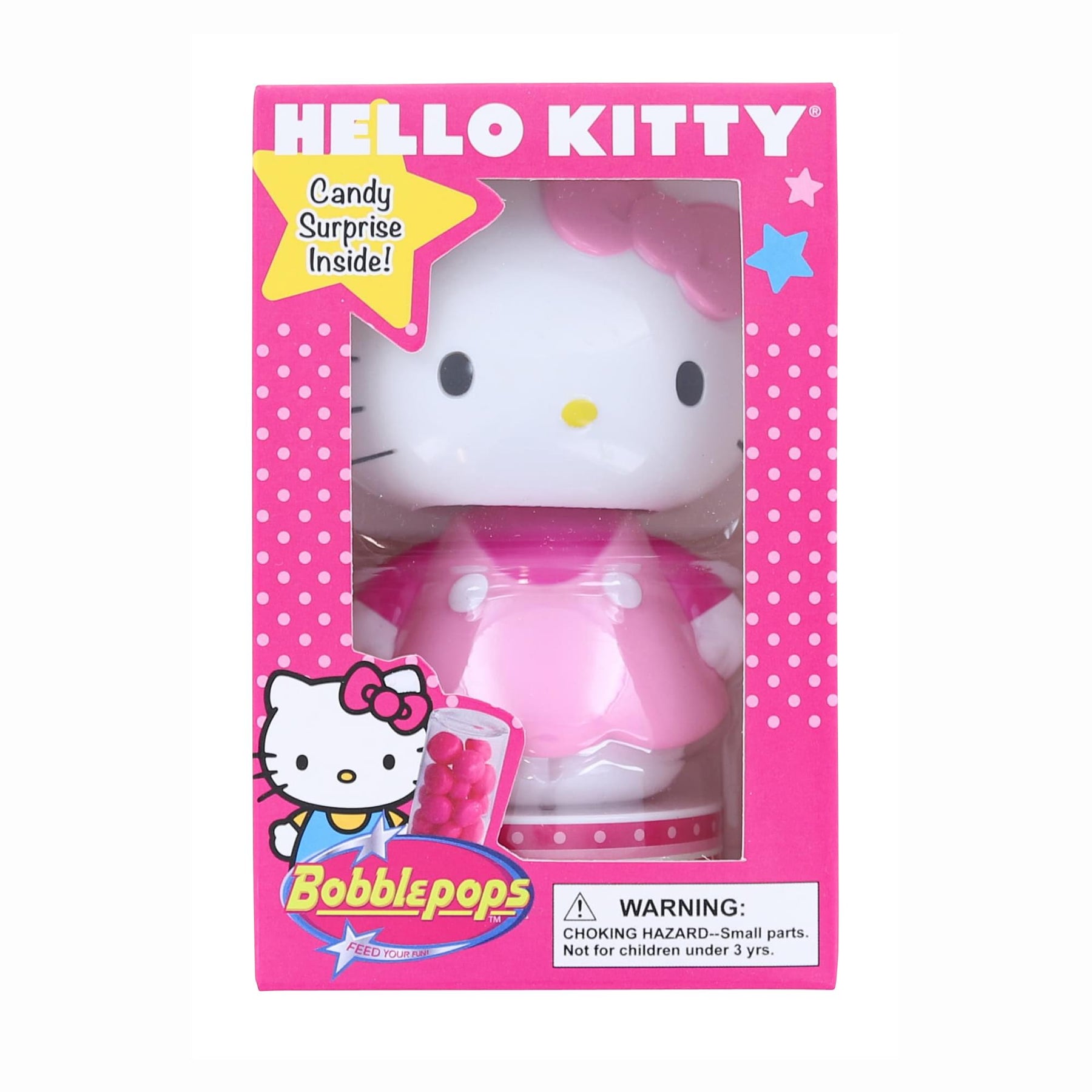 Hello Kitty Bobble Pop Figure Candy Dispenser | Light Pink