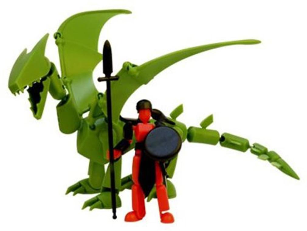 Stikfas 3" Mini Figure: Beta Female with Dragon