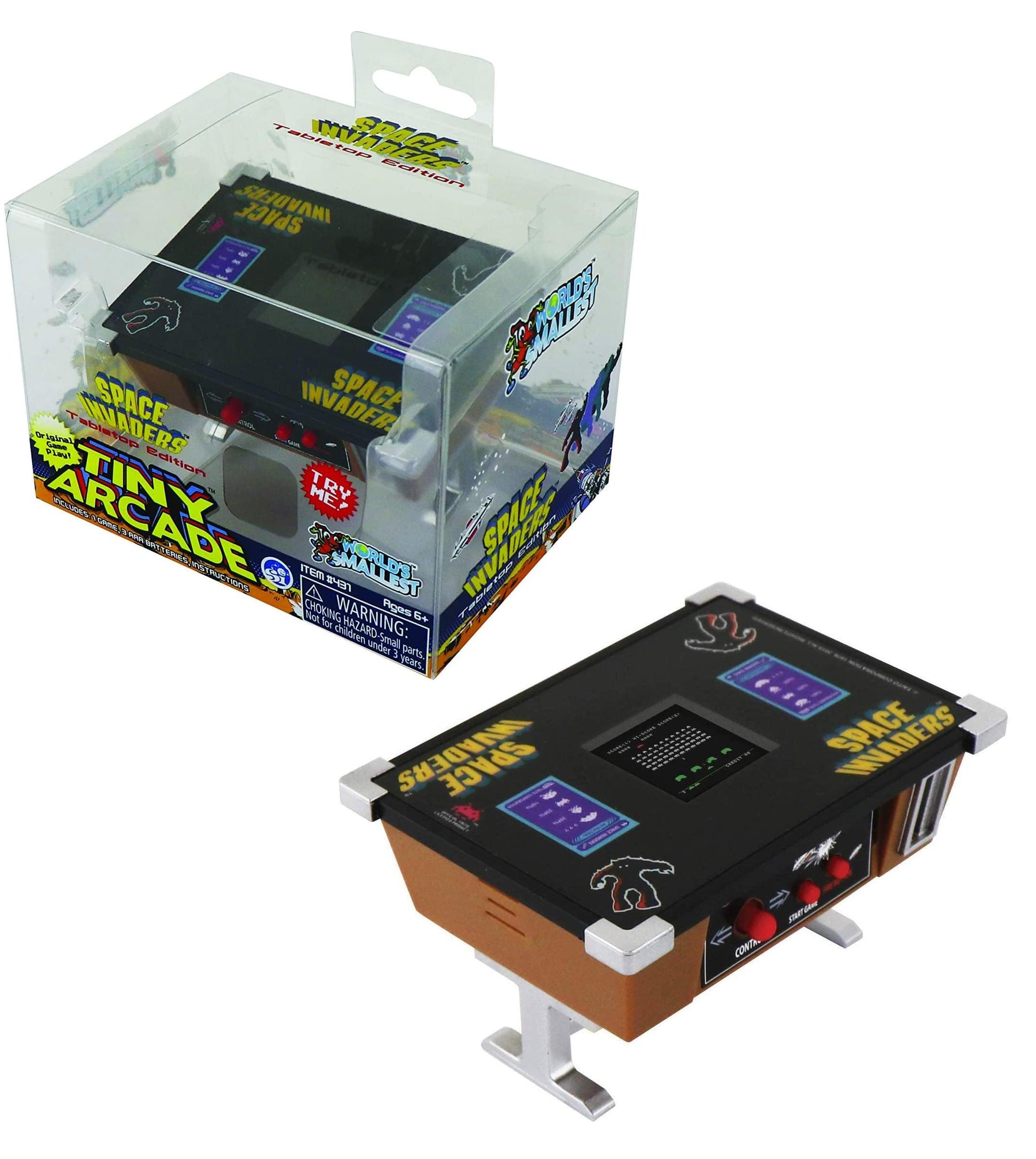 Tiny Arcade Miniature Video Game | Space Invaders Tabletop Edition