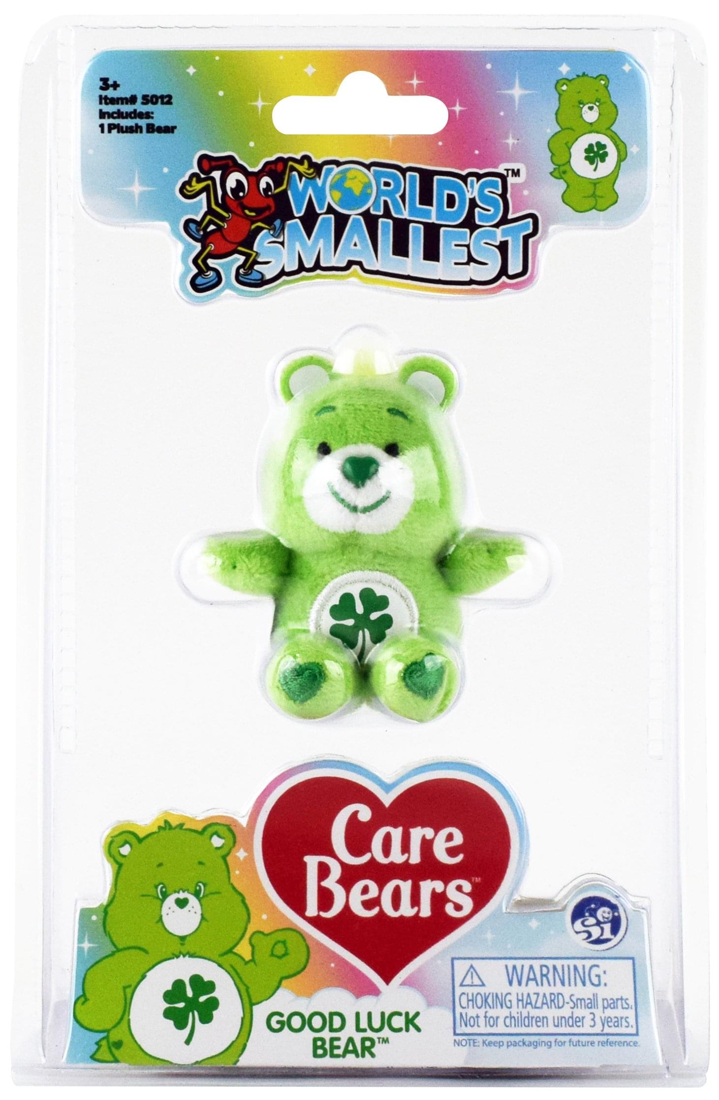Worlds Smallest Care Bears Mini Plush Toy | Good Luck Bear
