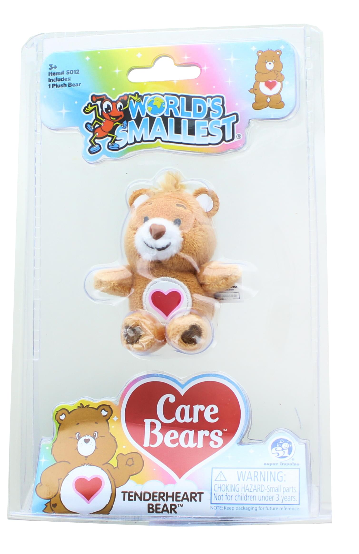 Worlds Smallest Care Bears Mini Plush Toy | Tenderheart Bear