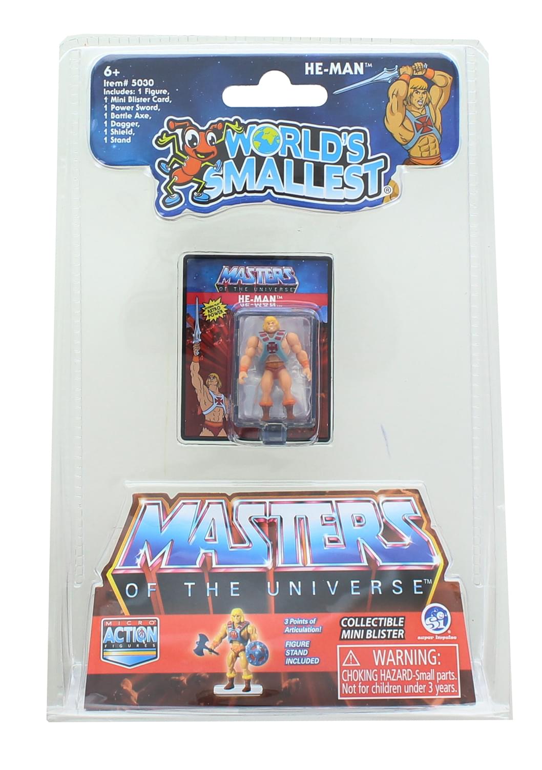 Masters of the Universe World's Smallest Microa Action Figure | He-Man