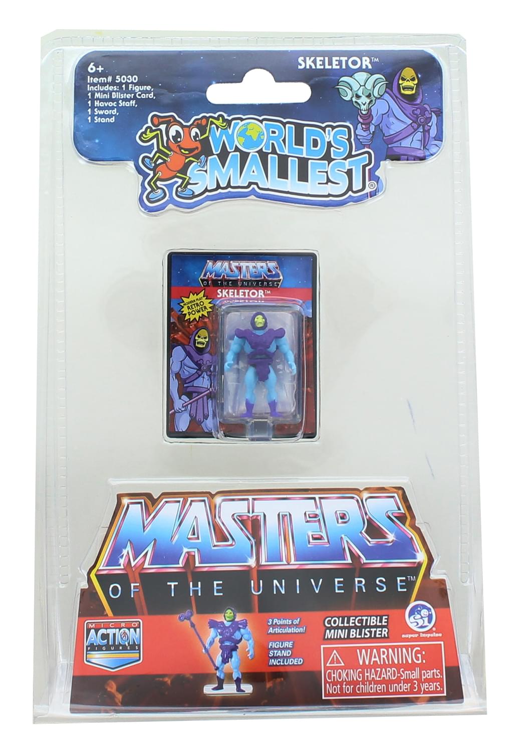 Masters of the Universe World's Smallest Micro Action Figure | Skeletor