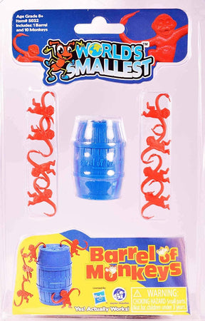 World's Smallest Barrel of Monkeys Game